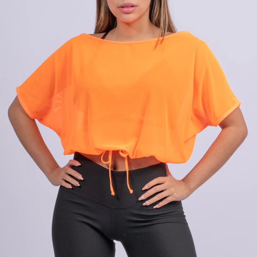 Blusa Deportiva Esqueleto Malla