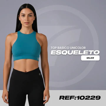 Top Deportivo Esqueleto de Mujer