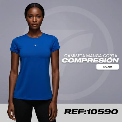 Camiseta de Compresión Manga Corta de Mujer