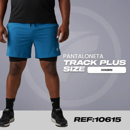 Pantaloneta Track Plus Size